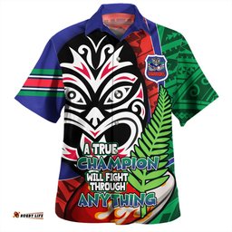 Amazing Aussie New Zealand Warriors Grand Final A True Champion Will Fight Through Anything With Polynesian Patterns Hawaiian Shirt