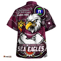 Amazing Aussie Manly Warringah Sea Eagles Spirit Of NAIDOC Series Hawaiian Shirt