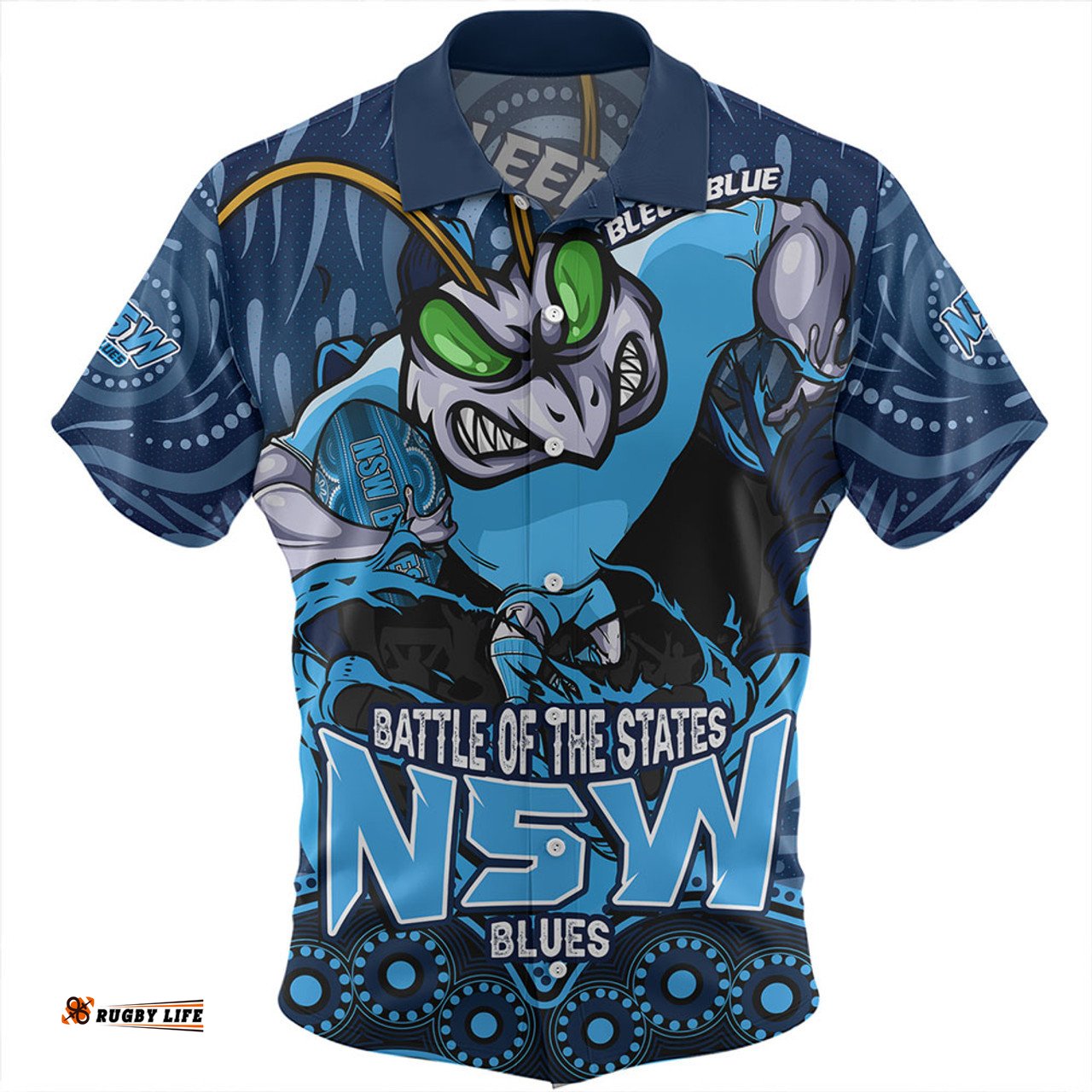 Amazing Aussie New South Wales Blues State Crusher NSW Blues Hawaiian Shirt