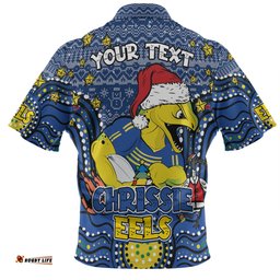 Amazing Aussie Parramatta Eels Christmas Custom Christmas Knit Patterns Vintage Jersey Ugly Hawaiian Shirt