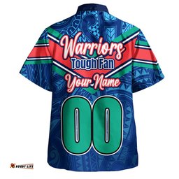 Amazing Aussie New Zealand Warriors Custom Warriors For Life With Aboriginal Style Hawaiian Shirt