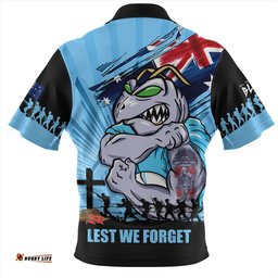 Amazing Aussie New South Wales Blues Fearless ANZAC Defender Hawaiian Shirt