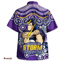 Amazing Aussie Melbourne Storm Aboriginal Inspired Tough Fan Rugby For Life Hawaiian Shirt