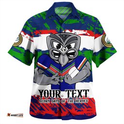 Amazing Aussie New Zealand Warriors Sport Theme Song Inspired Hawaiian Shirt