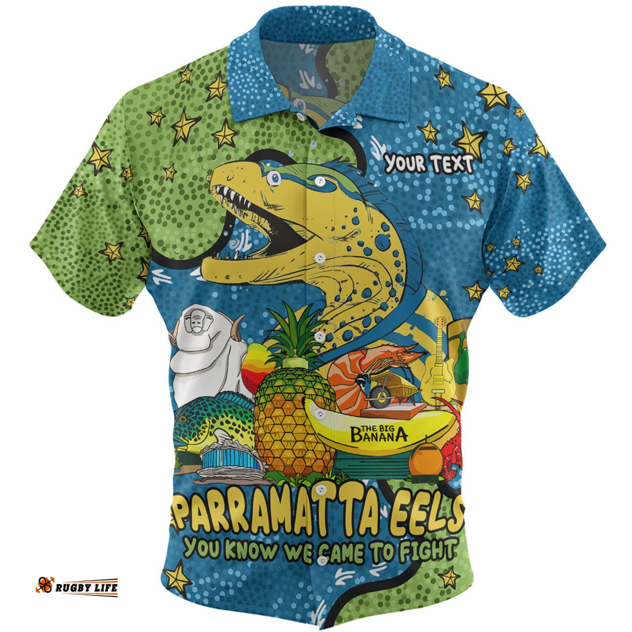 Amazing Aussie Parramatta Eels Custom Australian Big Things Hawaiian Shirt