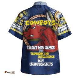Amazing Aussie North Queensland Cowboys Custom Talent Win Games But Teamwork And Intelligence Win Championships With Aboriginal Style Hawaiian Shirt