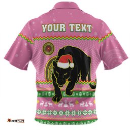 Amazing Aussie Penrith Panthers Christmas Custom Ugly Xmas And Aboriginal Patterns For Die Hard Fan Hawaiian Shirt