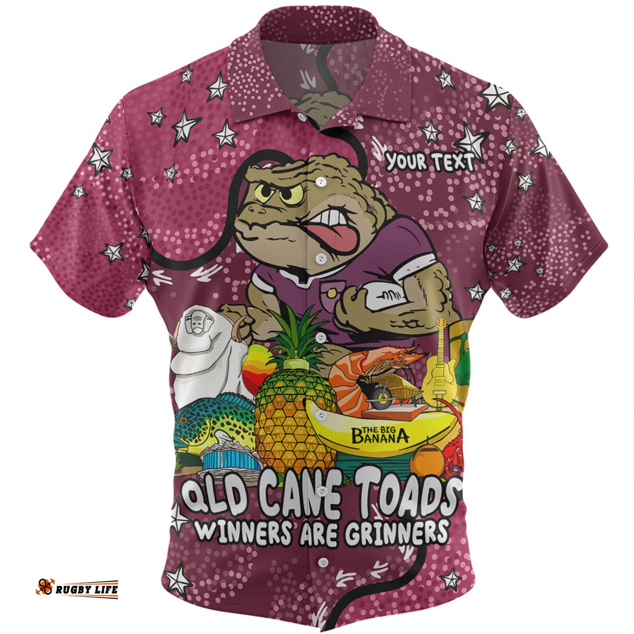 Amazing Aussie Queensland Cane Toads Custom Australian Big Things Hawaiian Shirt