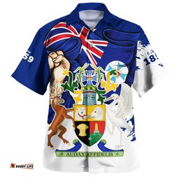 Amazing Aussie Queensland Power Pride And Heritage Crest Hawaiian Shirt