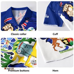 Amazing Aussie Queensland Power Pride And Heritage Crest Hawaiian Shirt