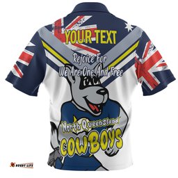 Amazing Aussie North Queensland Cowboys Happy Australia Day We Are One And Free V2 Hawaiian Shirt