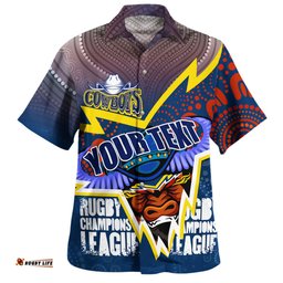 Amazing Aussie North Queensland Cowboys Custom Super North Queensland Cowboys Cows Indigenous Aboriginal Inspired Hawaiian Shirt