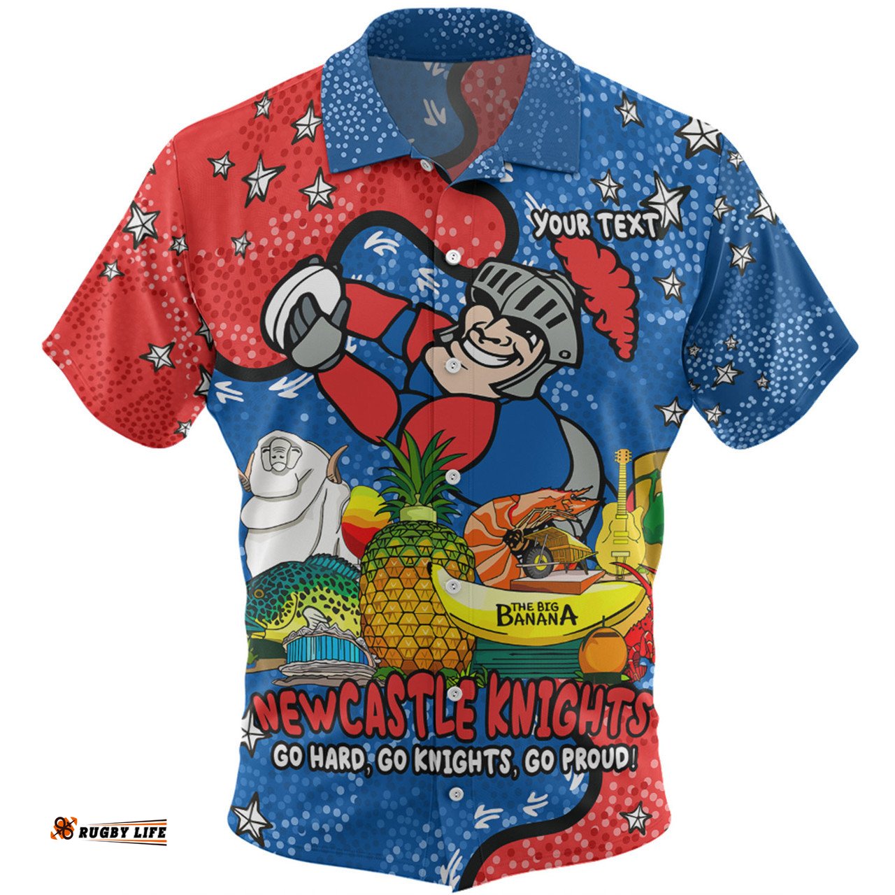 Amazing Aussie Newcastle Knights Custom Australian Big Things Hawaiian Shirt