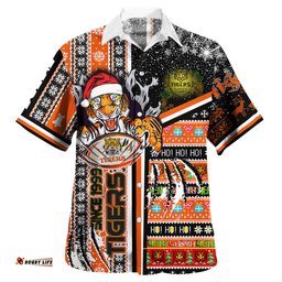 Amazing Aussie Australia Tigers Merry Super Tigers Christmas Scratch Ho Ho Ho Hawaiian Shirt