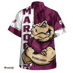 Amazing Aussie Queensland Maroons Queenslander Spirit Maroons Legacy Hawaiian Shirt