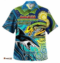 Amazing Aussie Parramatta Eels Vs Sharkies Custom The Best of The Best Hoodie Hawaiian Shirt