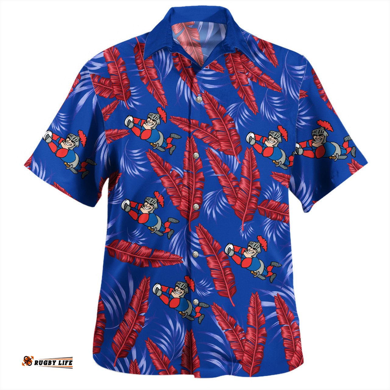 Amazing Aussie Newcastle Knights Custom Tropical Patterns Knights Hawaiian Shirt