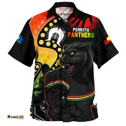 Amazing Aussie Penrith Panthers NAIDOC Indigenous Warrior Spirit Hawaiian Shirt