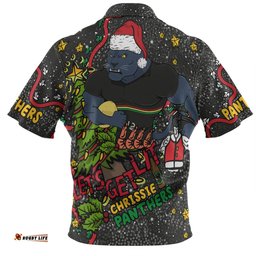Amazing Aussie Penrith Panthers Christmas Custom Let's Get Lit Chrisse Pressie Hawaiian Shirt
