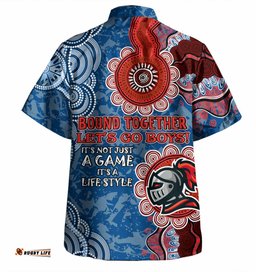 Amazing Aussie Newcastle Knights Custom Bound Together Shirt Hawaiian Shirt