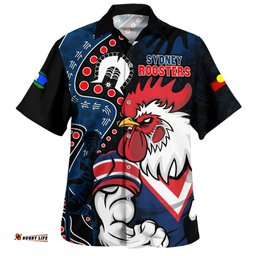 Amazing Aussie Sydney Roosters NAIDOC Indigenous Warrior Spirit Hawaiian Shirt