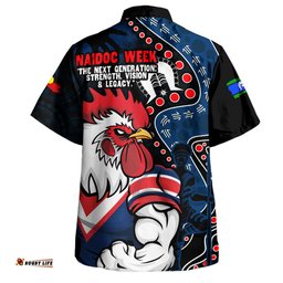 Amazing Aussie Sydney Roosters NAIDOC Indigenous Warrior Spirit Hawaiian Shirt