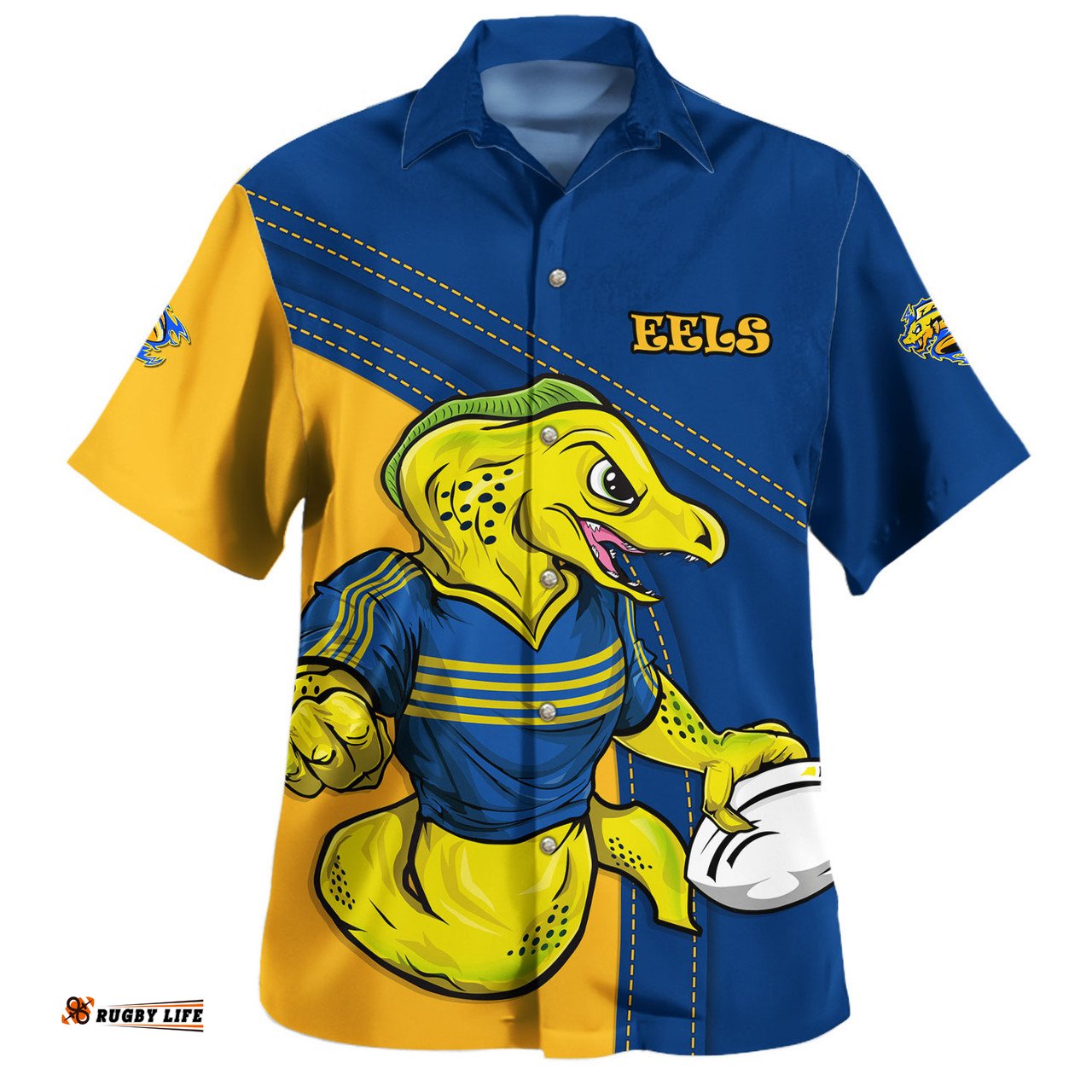 Amazing Aussie Parramatta Eels Custom Team Of Us Die Hard Fan Supporters Hawaiian Shirt