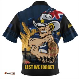 Amazing Aussie North Queensland Cowboys Fearless ANZAC Defender Hawaiian Shirt