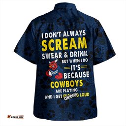Amazing Aussie North Queensland Cowboys Scream With Tropical Patterns Hawaiian Shirt