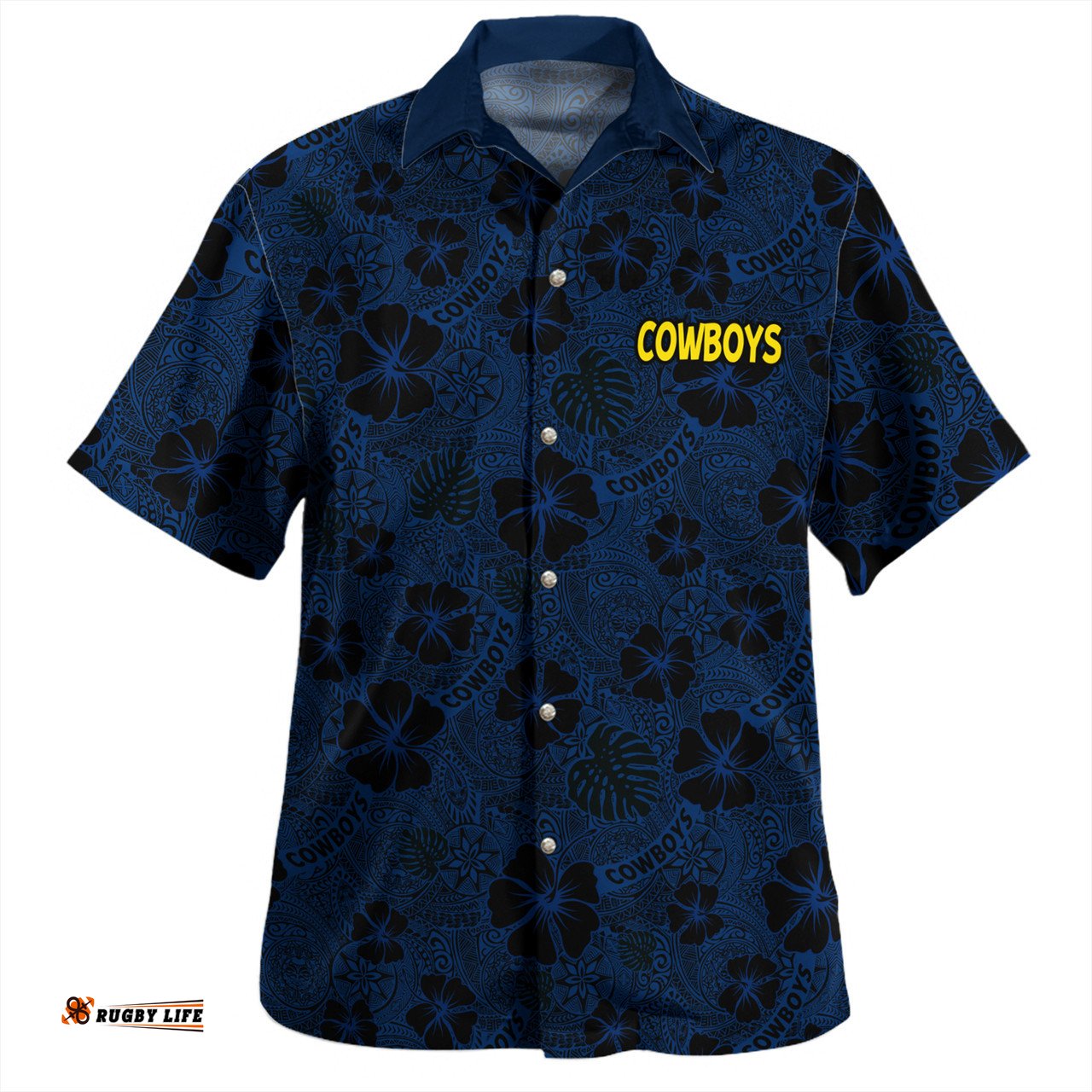 Amazing Aussie North Queensland Cowboys Scream With Tropical Patterns Hawaiian Shirt
