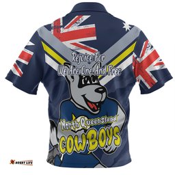 Amazing Aussie North Queensland Cowboys Happy Australia Day We Are One And Free Hawaiian Shirt