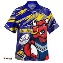 Amazing Aussie North Queensland Cowboys Theme Song Hawaiian Shirt