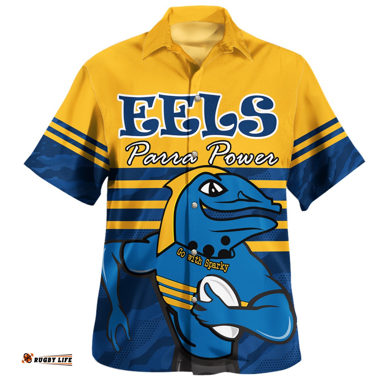 Amazing Aussie Parramatta Eels Custom Parramatta Eels Supporter Hawaiian Shirt