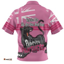 Amazing Aussie Penrith Panthers Happy Australia Day We Are One And Free V2 Hawaiian Shirt