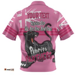 Amazing Aussie Penrith Panthers Happy Australia Day We Are One And Free V2 Hawaiian Shirt
