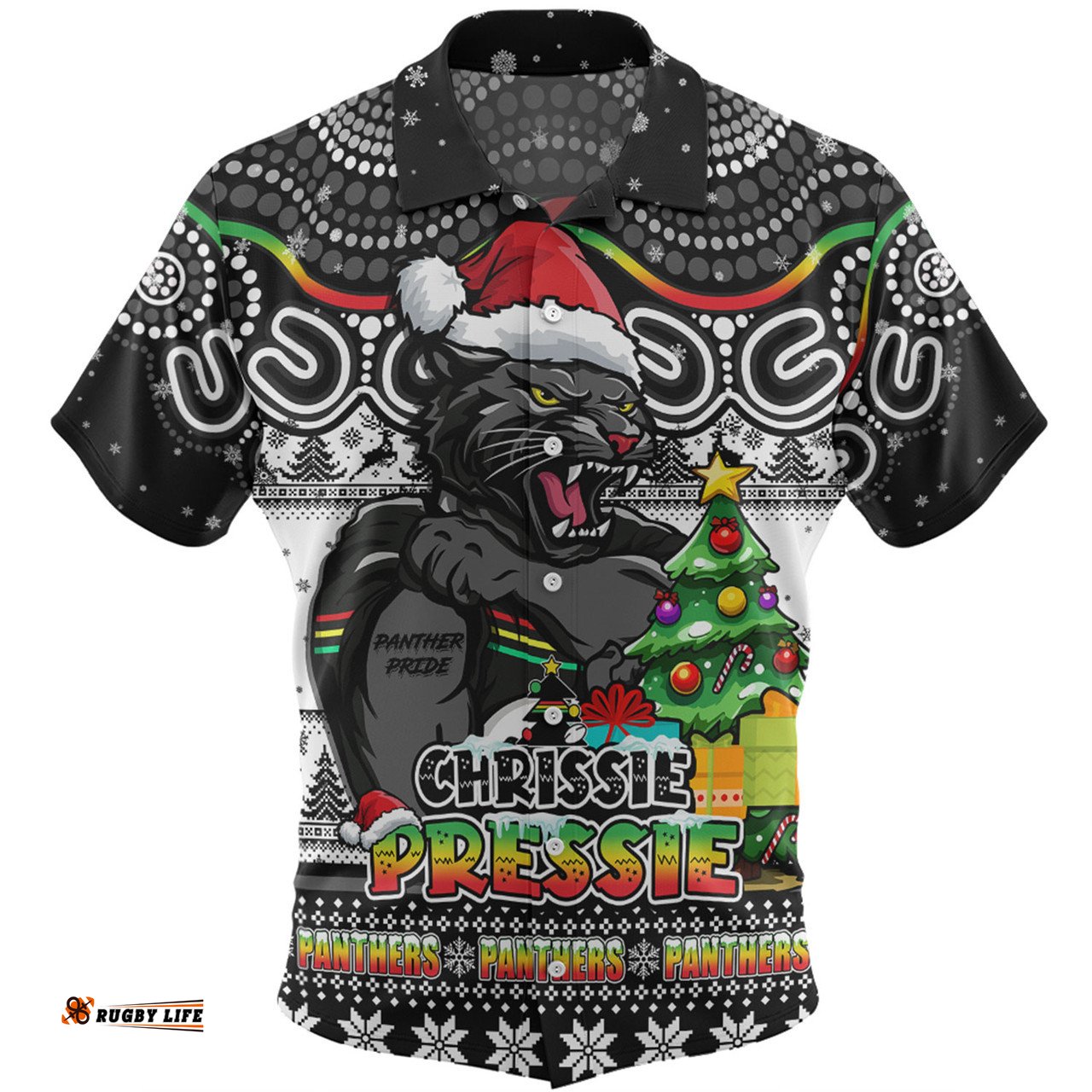 Amazing Aussie Penrith Panthers Aussie Ugly Christmas For Die Hard Fan Supporters Hawaiian Shirt