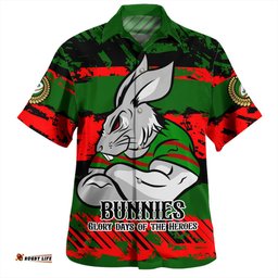 Amazing Aussie South Sydney Rabbitohs Theme Song Inspired Hawaiian Shirt