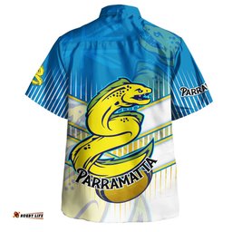 Amazing Aussie Parramatta Eels Parramatta Eels Mascot With Australia Flag Hawaiian Shirt