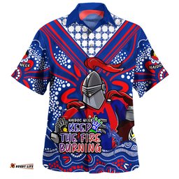 Amazing Aussie Newcastle Knights Aboriginal Inspired Naidoc Week Custom For Die Hard Fan Supporters Hawaiian Shirt
