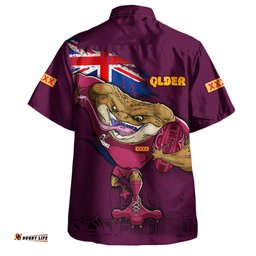Amazing Aussie Queensland Maroons Custom For Die Hard Fan Australia Flag Scratch Style Hawaiian Shirt
