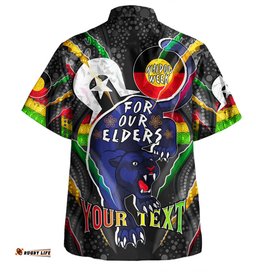 Amazing Aussie Penrith Panthers Naidoc Week Custom Penrith Panthers Naidoc Week For Our Elders Australian Indigenous Dot Art Hawaiian Shirt