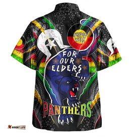 Amazing Aussie Penrith Panthers Naidoc Week Custom Penrith Panthers Naidoc Week For Our Elders Australian Indigenous Dot Art Hawaiian Shirt
