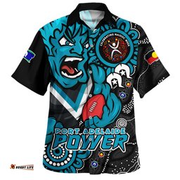 Amazing Aussie Port Adelaide Power Through Generations NAIDOC Edition Hawaiian Shirt