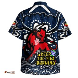 Amazing Aussie North Queensland Cowboys Aboriginal Inspired Naidoc Week Custom For Die Hard Fan Supporters Hawaiian Shirt
