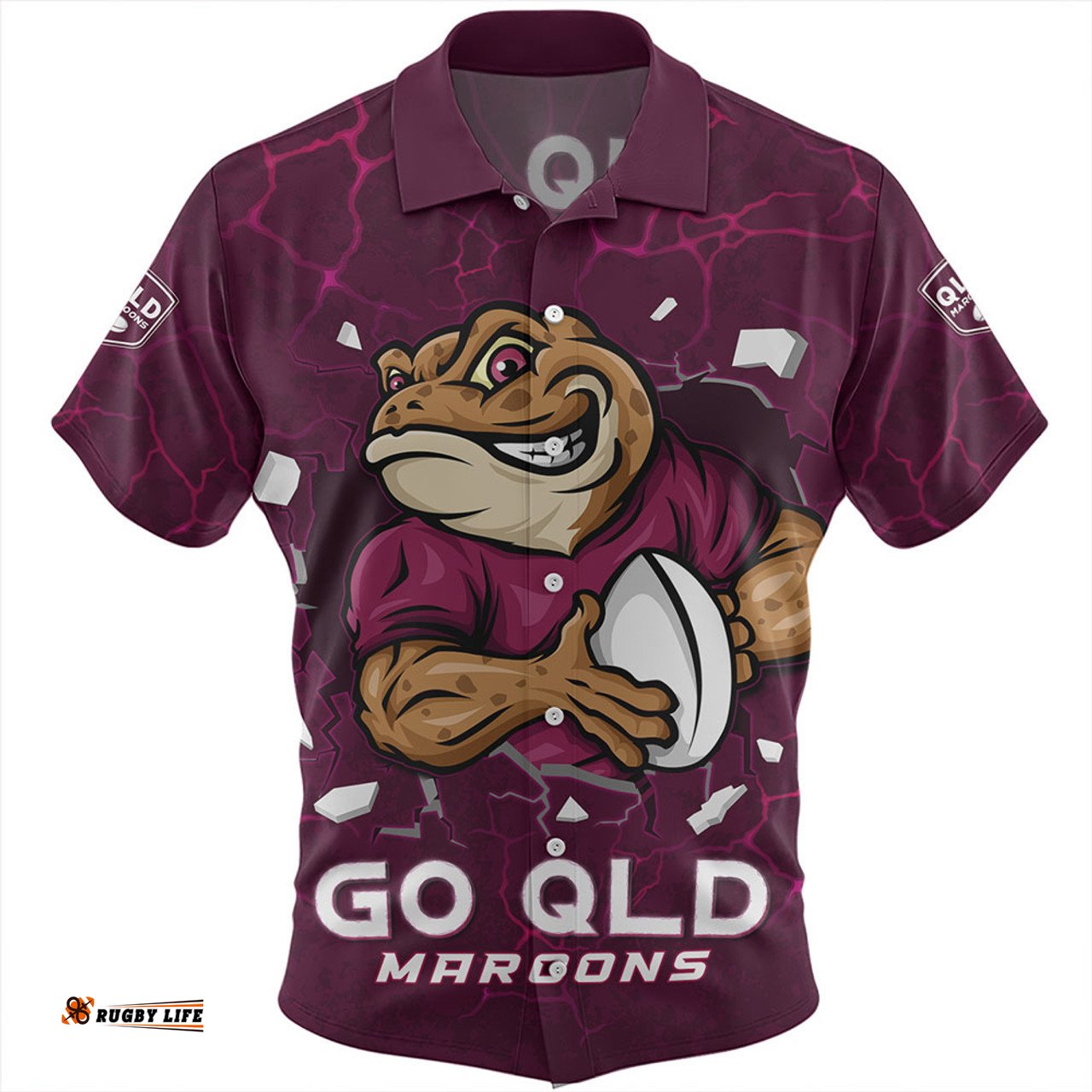 Amazing Aussie Queensland Maroons Go QLD Maroons Break The Limit Hawaiian Shirt