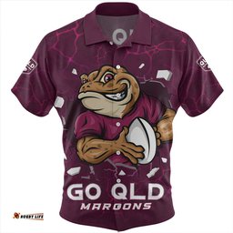 Amazing Aussie Queensland Maroons Go QLD Maroons Break The Limit Hawaiian Shirt