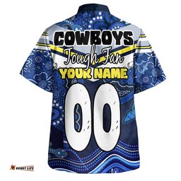 Amazing Aussie North Queensland Cowboys Custom North Queensland Cowboys For Life With Aboriginal Style Hawaiian Shirt