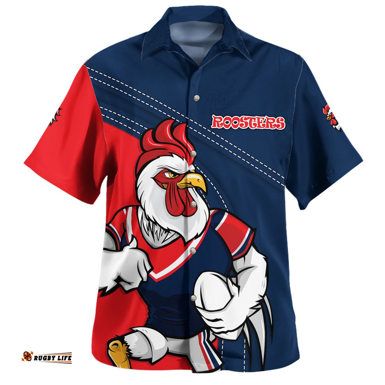 Amazing Aussie Sydney Roosters Custom Team Of Us Die Hard Fan Supporters Hawaiian Shirt