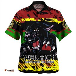 Amazing Aussie Penrith Panthers Theme Song Inspired Hawaiian Shirt