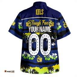 Amazing Aussie Parramatta Eels Sport Eat Sleep Repeat With Tropical Patterns Hawaiian Shirt